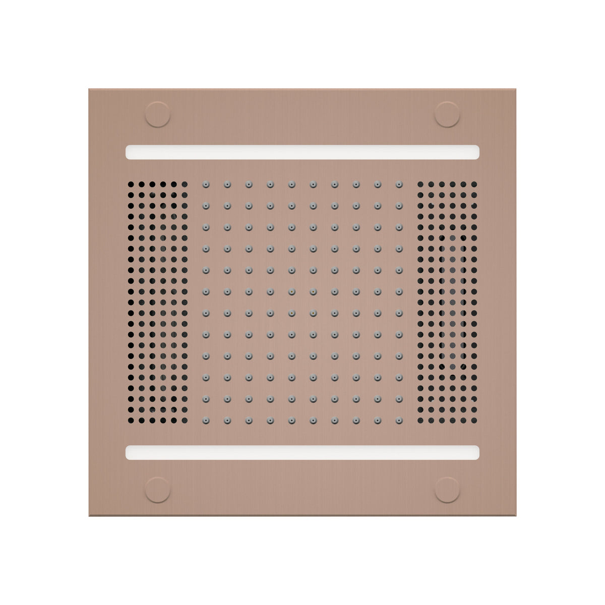 HVLSR14-SN - elitewellnesshq Satin Nickel (Square - Rain + Chromatherapy + Audiotherapy)