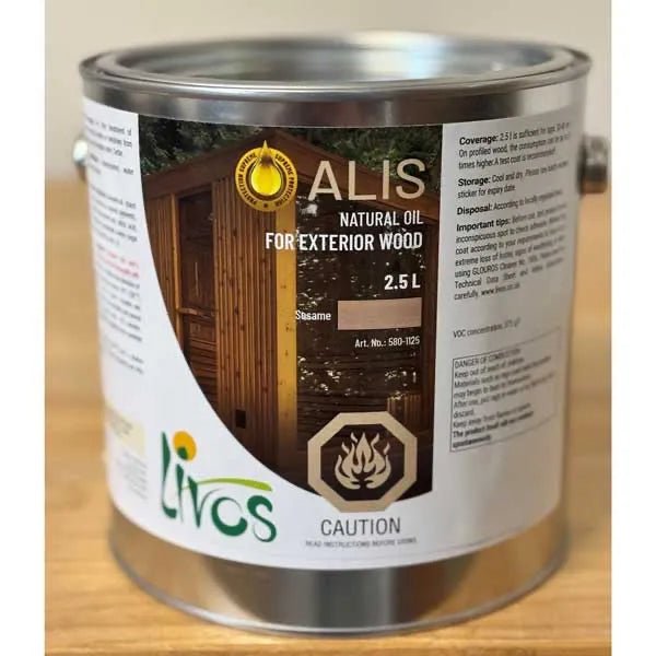 Livos Alis Sesame - elitewellnesshq sauna essentials 580 - 1125