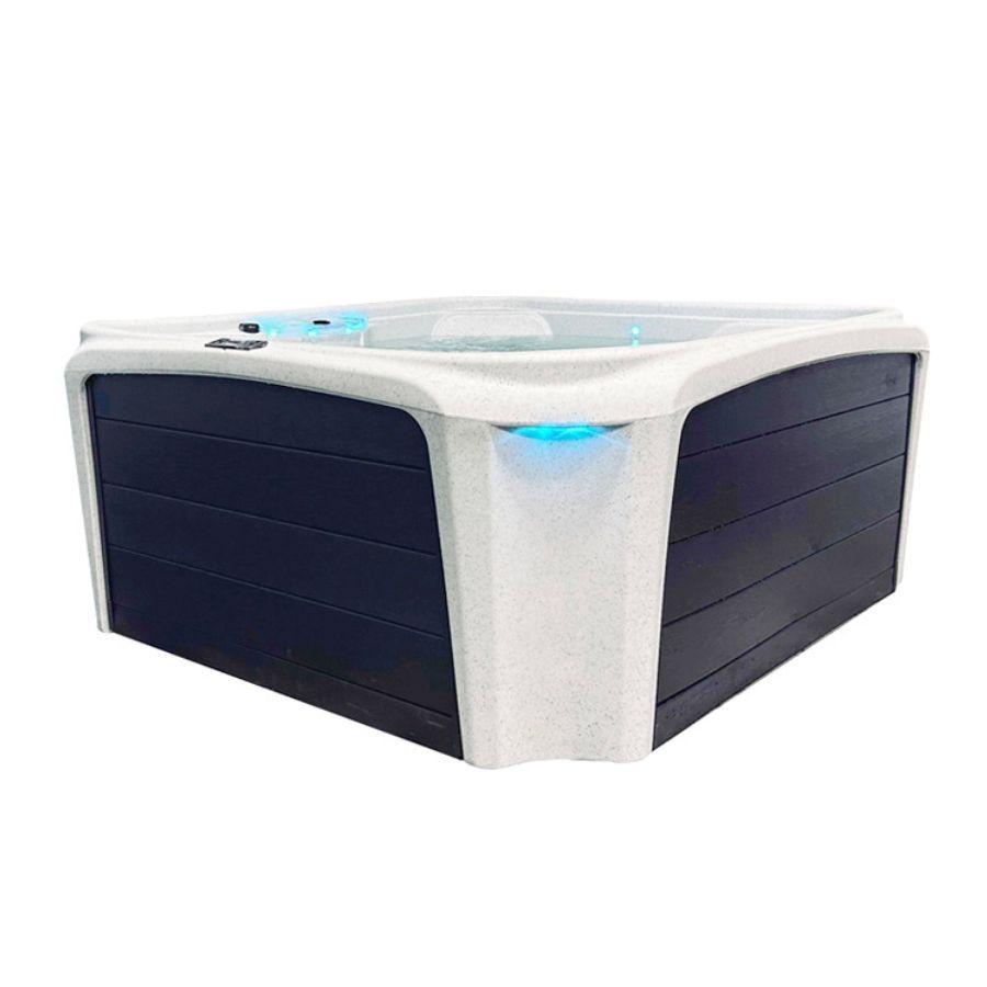Lumio Blizzard Hot Tub(Frost/Black) - elitewellnesshq 