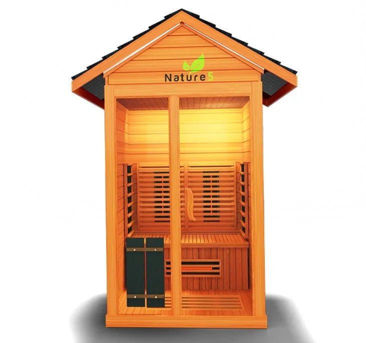 Nature Outdoor 2 - Person Sauna - elitewellnesshq Saunas NAT5