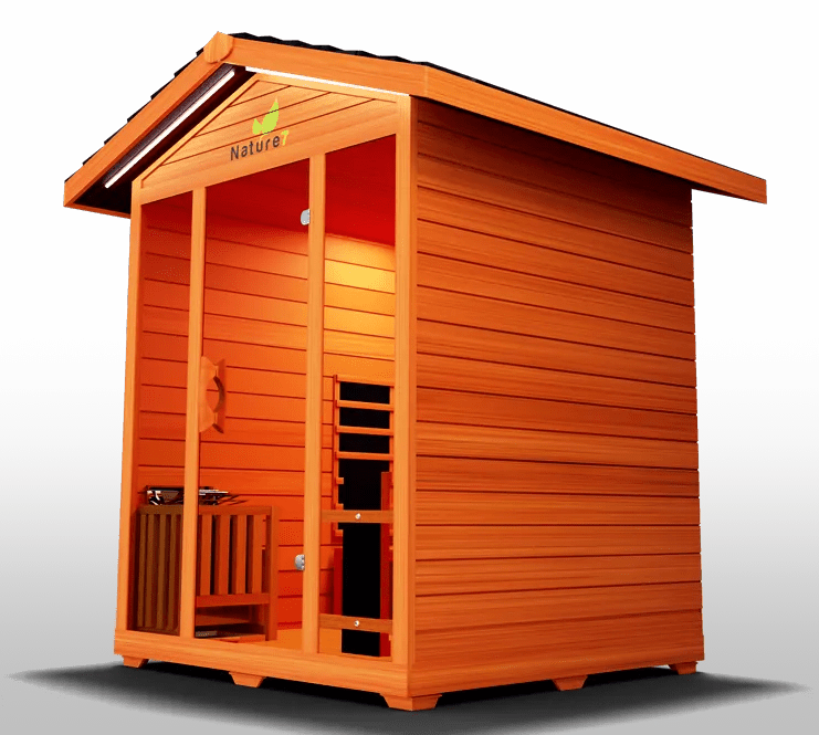 Nature Outdoor Hybrid 4 Person Sauna - elitewellnesshq Saunas NAT7