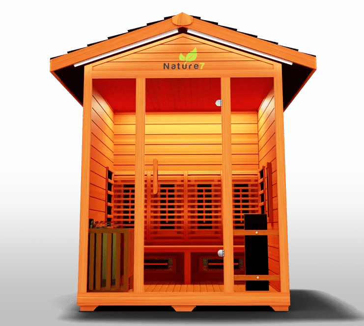 Nature Outdoor Hybrid 4 Person Sauna - elitewellnesshq Saunas NAT7