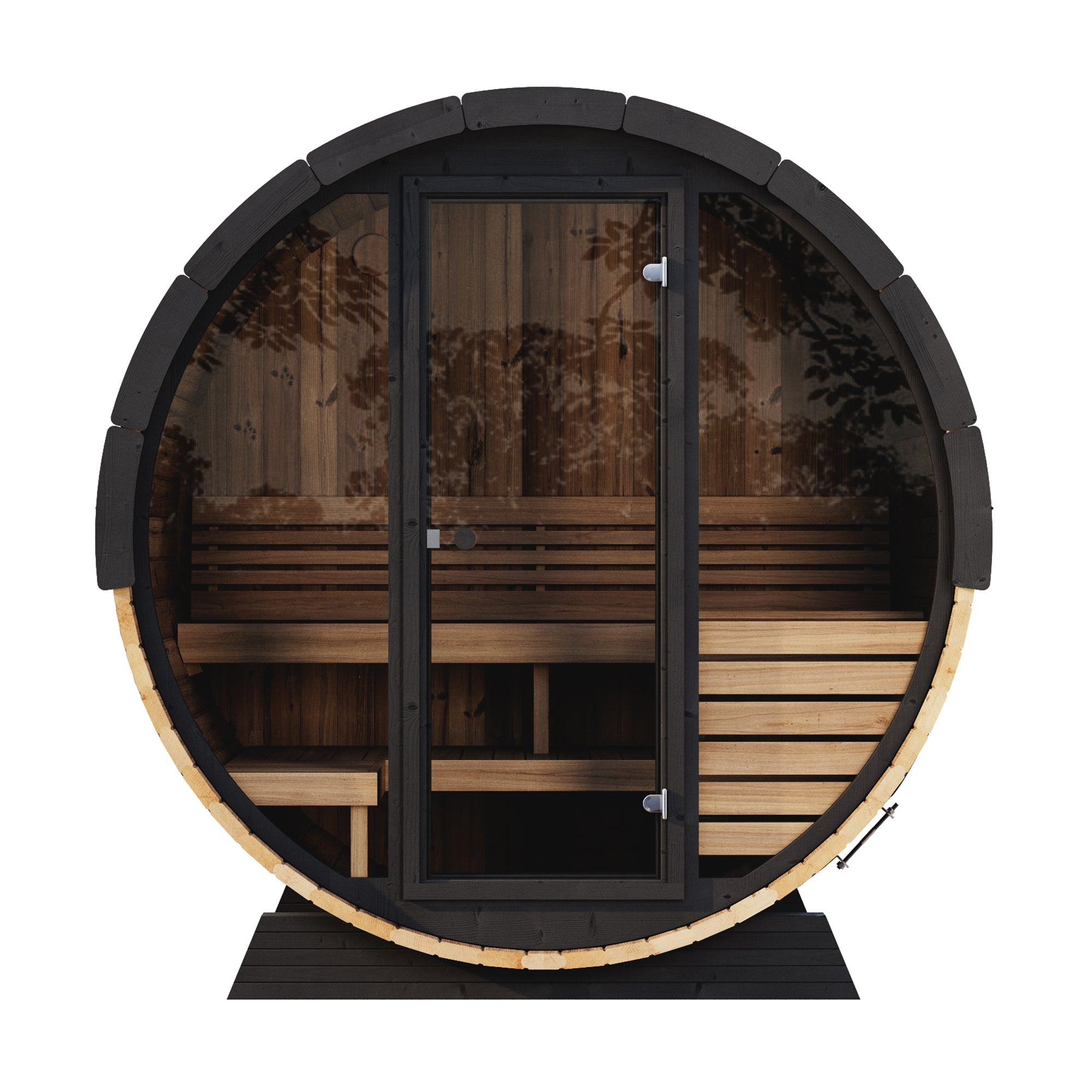 SaunaLife ERGO-Series (Model EE6G) Outdoor Barrel Sauna