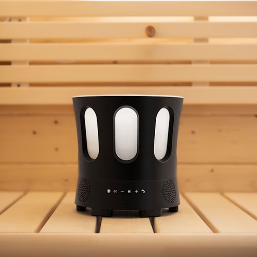 SaunaZone Bluetooth Speaker & Sauna Bucket w/ Lights - elitewellnesshq sauna essentials 
