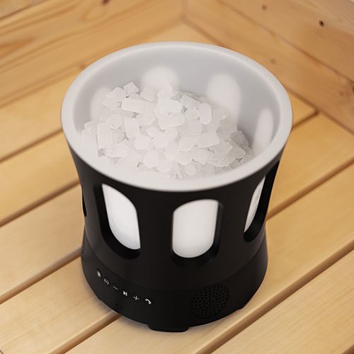 SaunaZone Bluetooth Speaker & Sauna Bucket w/ Lights - elitewellnesshq sauna essentials 