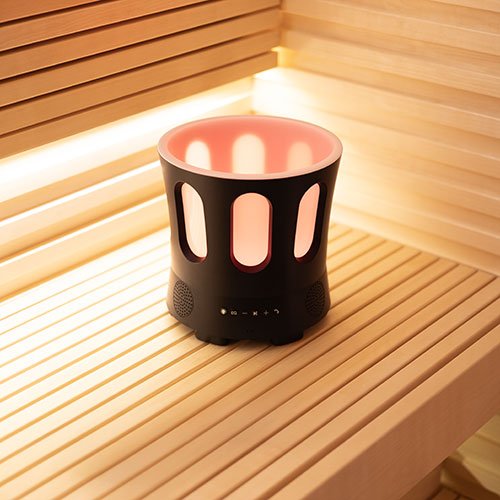 SaunaZone Bluetooth Speaker & Sauna Bucket w/ Lights - elitewellnesshq sauna essentials 