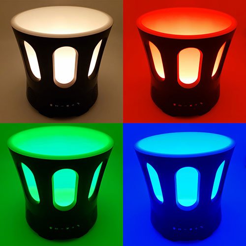 SaunaZone Bluetooth Speaker & Sauna Bucket w/ Lights - elitewellnesshq sauna essentials 