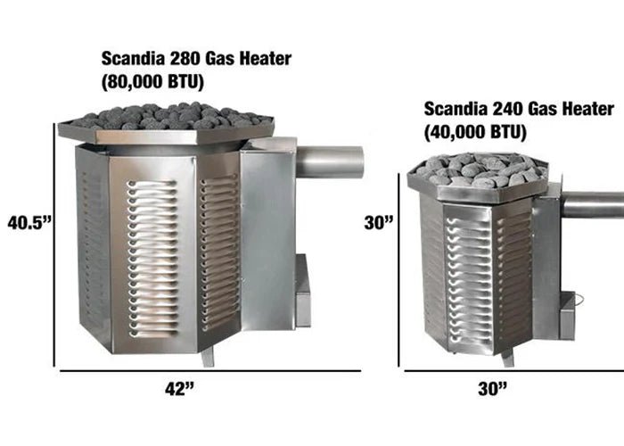 Scandia 80K BTU Gas Sauna Heater - elitewellnesshq Sauna Heaters