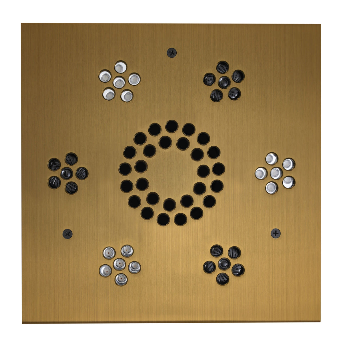 SLSM-AB - elitewellnesshq Antique Brass (Square - Chromatherapy + Audiotherapy)