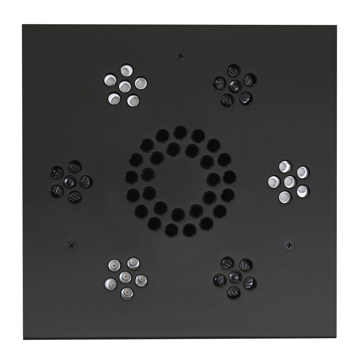 SLSM-MB - elitewellnesshq Matte Black (Square - Chromatherapy + Audiotherapy)