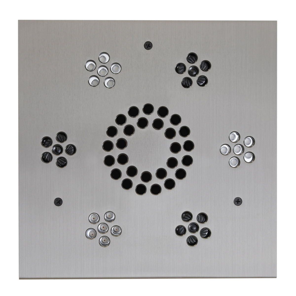 SLSM-SC - elitewellnesshq Satin Chrome (Square - Chromatherapy + Audiotherapy)
