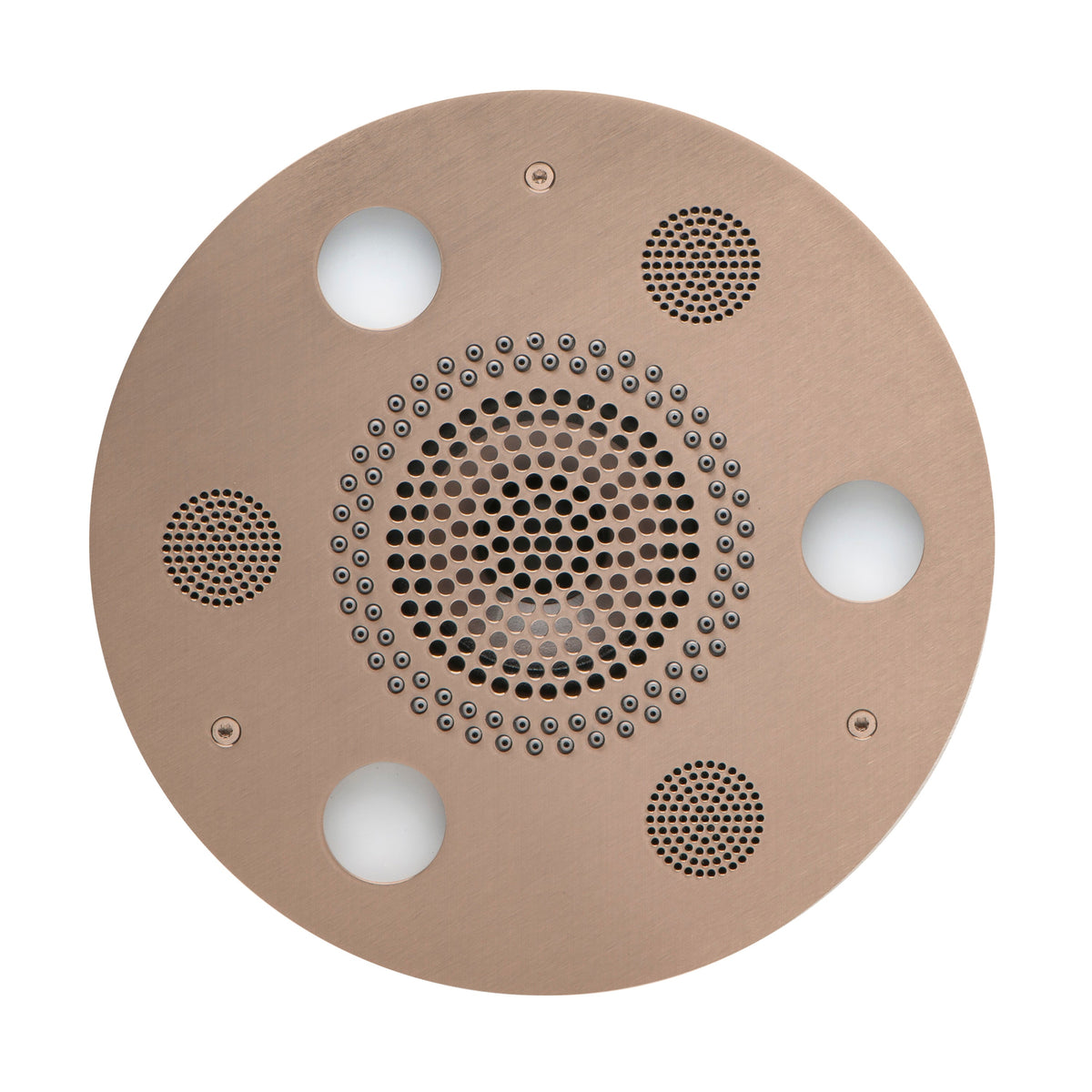 SLSRRD-SN - elitewellnesshq Satin Nickel (Square - Rain + Chromatherapy + Audiotherapy)
