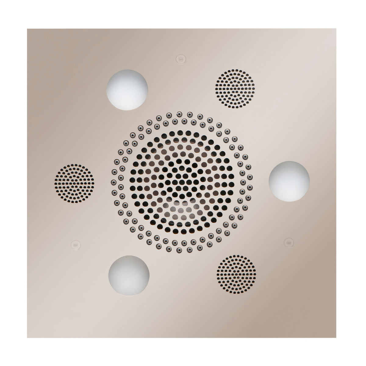 SLSRSQ-PN - elitewellnesshq Polished Nickel (Square - Rain + Chromatherapy + Audiotherapy)