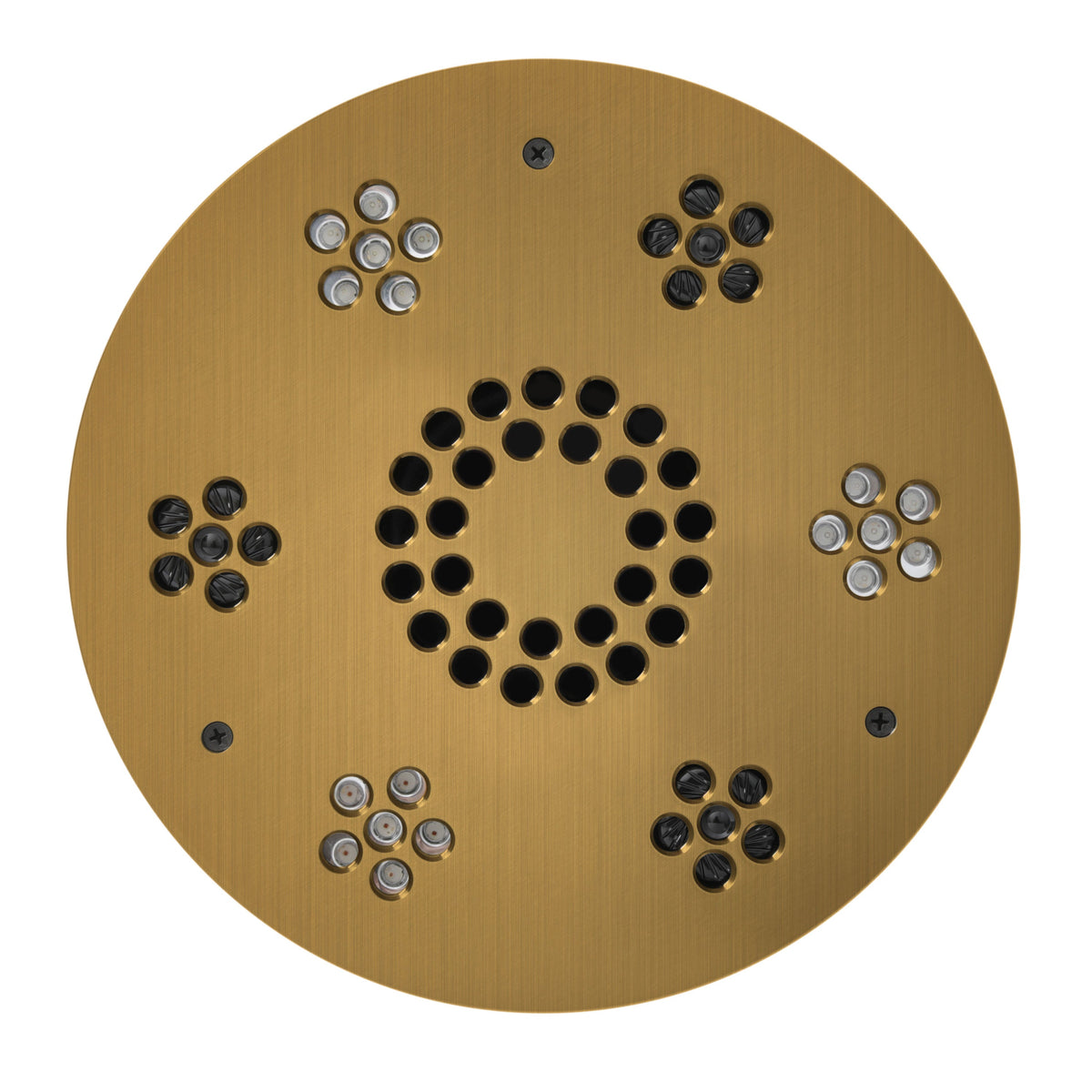 SLST-AB - elitewellnesshq Antique Brass (Round - Chromatherapy + Audiotherapy)