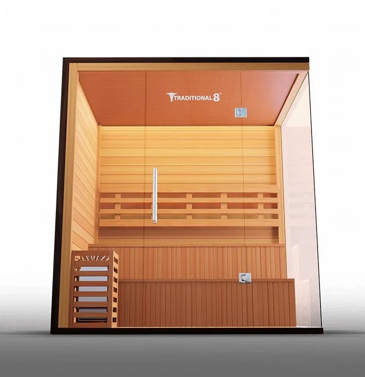 Traditional 4 - 6 person Steam Sauna - elitewellnesshq Saunas TRAD8PL