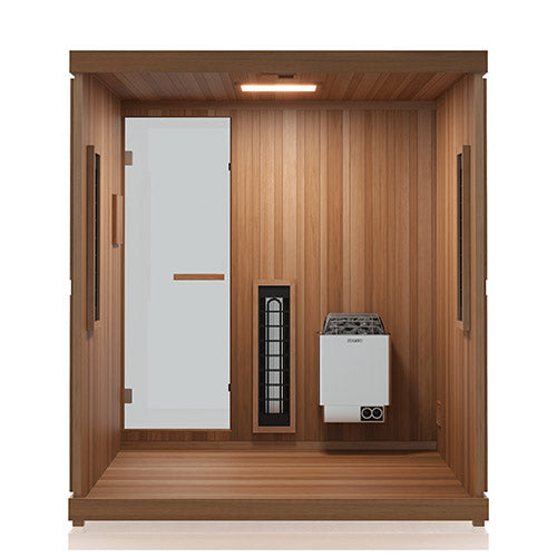 5 person Finnmark FD-5 Trinity XL Infrared & Steam Sauna Combo