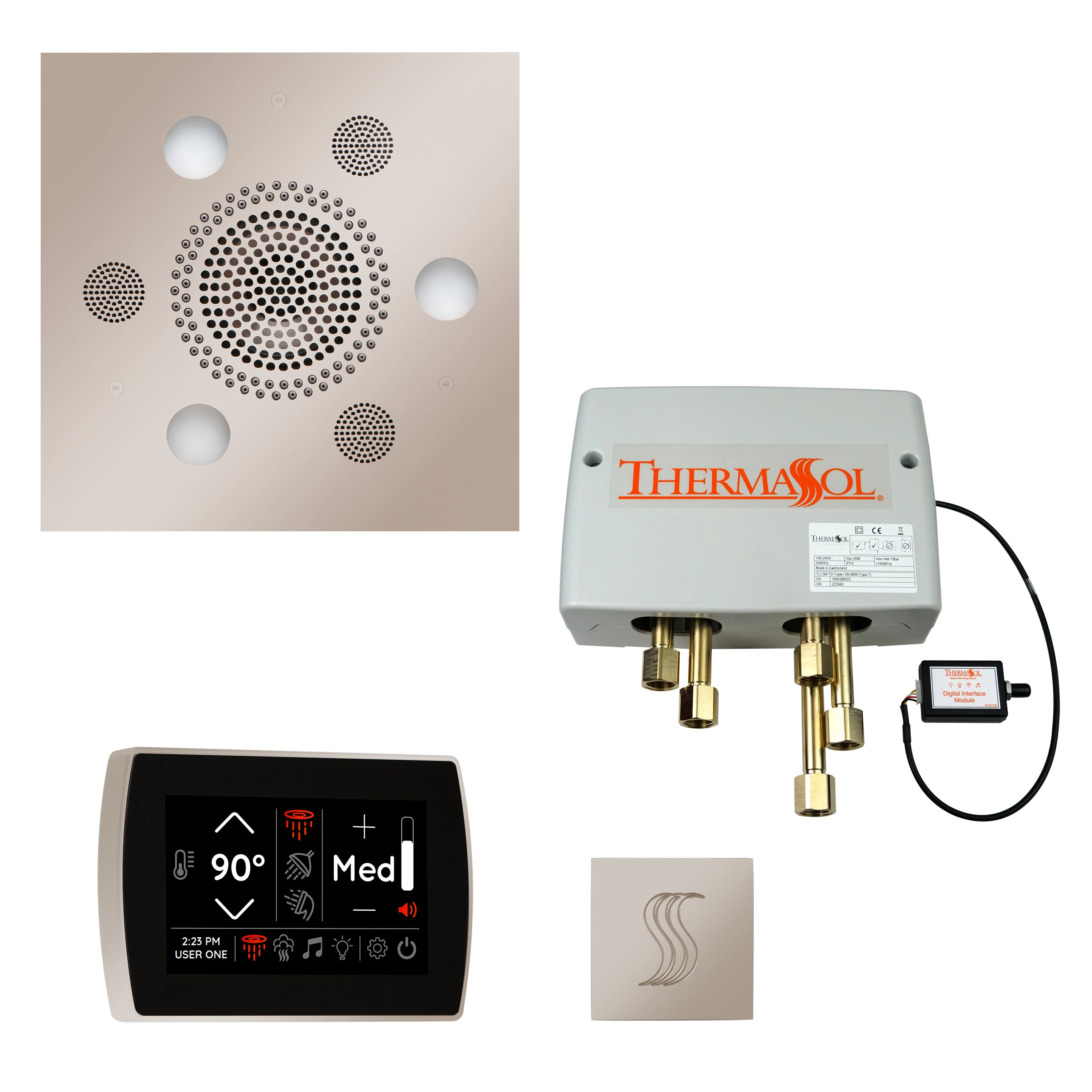 ThermaSol Serenity Advanced Rainhead in Polished Nickel