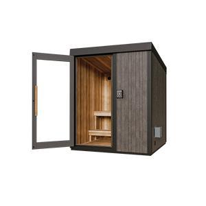 Visscher Outdoor Electric 6' x 6' Sauna | Traditional 9kW Cedar Sauna for 2 - 3 People - elitewellnesshq Saunas SAU-720